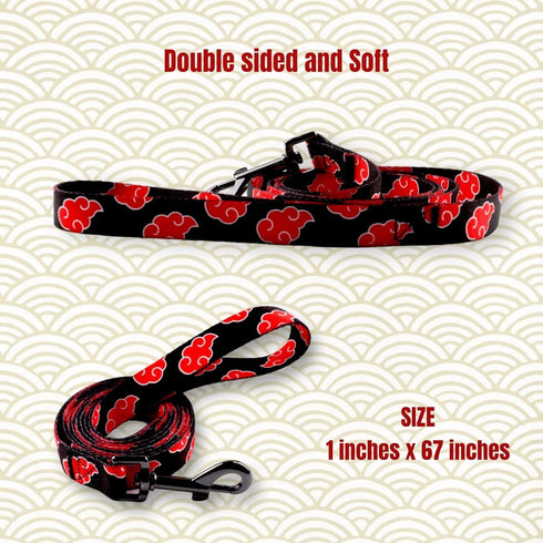 Anime Dog Leash and Collar Set - Anime Themed Leash for Small Animals, Includes Costume and Pet Leash (Cloud Design)