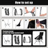 2-in-1 Backpacking High Back Folding Camping Chair with Pillow, Lightweight Portable Chair for Adults, Height