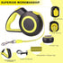 16Ft Retractable Dog Leash, Lightweight for Small Medium Dogs/Cats Up to 44lbs, One-Handed Brake, Reflective