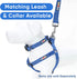 Pawtitas Adjustable Reflective Dog Harness, Small Blue, Step-in for Senior Dogs to Puppies, S Vest