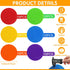 Tinideya TPE Floor Spot Markers Dots for Gym Flat Non Slip Spot Marker Dance Dot for Gym Sports Soccer Basketball