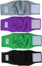 Teamoy Male Dog Belly Bands Washable 4-Pack, Reusable Dog Diapers Wraps for Incontinence