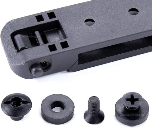 HolsterSmith Molle Compatible Locking Belt Clips with Mounting Hardware for Knife Sheath, Gun Holster, Gear
