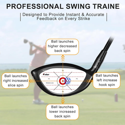 Golf Impact Tape - High-Resolution Strike Stickers for Iron, Wood & Fairway Clubs, Non-Residue Swing Training Aid