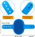 Dog Grooming Brush, Pet Shampoo Bath Brush with Adjustable Ring Handle for Long & Short Haired Dogs, 2pcs