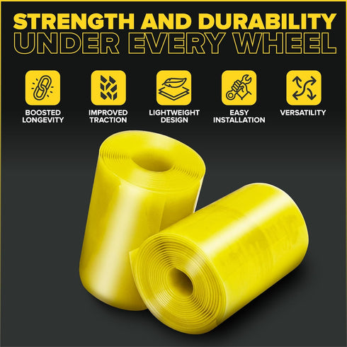 Ultraverse Fat Tire Liners, Tube Protection Against Flats, 20, 24 and 26 inch x 4.0 tire size, Durable Plastic Shield