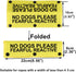 Funny Dog Leash Sleeve No Dogs Please Fearful Reactive Dog Leash Wrap Sleeve Alert Tag Pet Birthday Gift (Fearful Reactive-YE Sleeve)