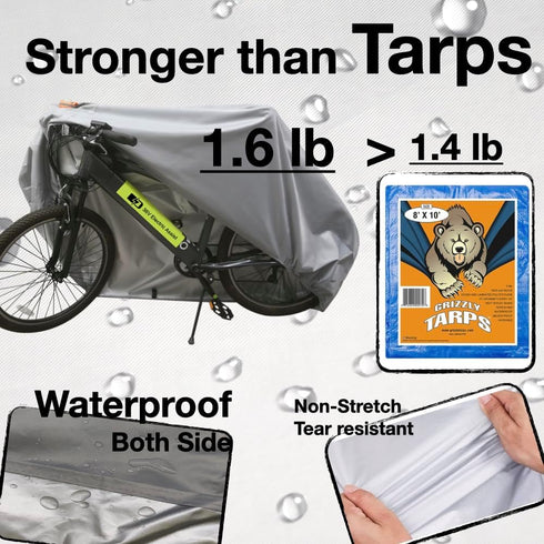 Urby Heavy Duty Bicycle Covers Outdoor Storage Waterproof and Heat Resistant, 2 Pack Small