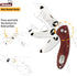 Kids Pocket Folding Knife with Safety Rounded Tip, Japanese Stainless Steel and Rosewood, Children’s First Knife