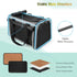 YUDODO 25 lbs Lightproof Pet Carrier - Airline Approved Soft Sided Dog Cat Travel Carrier with Reflective Mesh,