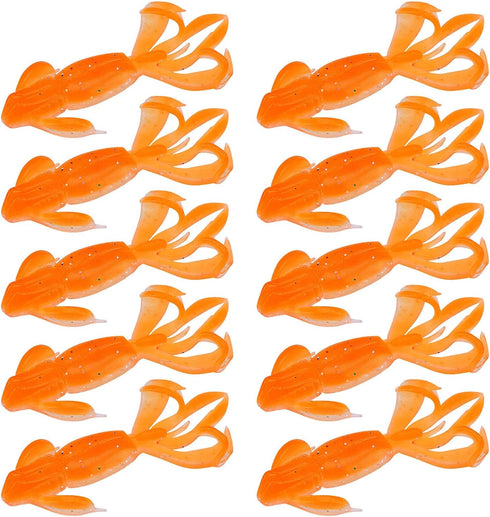 BAIMOQI 10PCS Realistic Shrimp Lures Flexible Construction Rhythm Meditative for Attraction