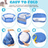 Sunnymove Small Animal Playpen & Grooming Kit, Portable Foldable Pet Playpen with Mesh Top for Rabbits, Guinea Pigs