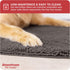 My Doggy Place Microfiber Dog Mat for Muddy Paws, 31" x 20" Ash, Absorbent Quick-Drying Dog Cleaning Mat