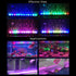 PULACO 2 Watt Aquarium Fish Tank Air Stone with Automatic Color Changing LED Light (10" for Small Water Tanks)