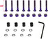 Purple Skateboard Hardware Kit, Mounting Screws & Nuts Set for Longboard and Cruiser, Ultra Strong Alloy