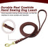 Leather Dog Leash - Durable Braided Training Leash, Heavy Duty Genuine Leather for Large Medium Small Dogs (5FT*2/5",