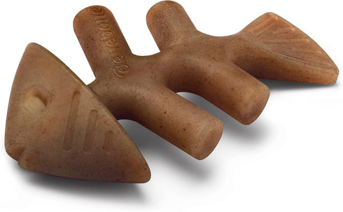Benebone Durable Dog Chew Toys Set of 1 | Fishbone/Wishbone | Real Fish, Real Bacon, Made in USA, Small