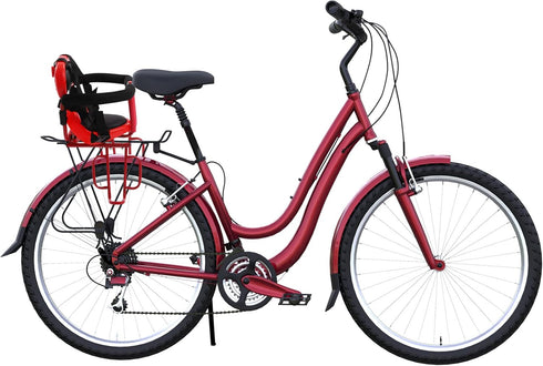 Gdrasuya10 Bicycle Rear Seat,Rear Bicycle Seat for Child, Back Mounted Kids Carrier Bicycle Seat,Rear Frame Mounted