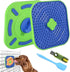 Interactive Licking Mat for Dog Crate - 3 Pcs Pack Peanut Butter & Yogurt Lick Plate for Boredom Relief