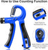 KDG Hand Grip Strengthener, 2 Pack Adjustable Resistance 10-130 lbs Forearm Exerciser, Grip Strength Trainer for Muscle