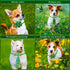 32pcs St. Patrick's Day Dog Collar Bows Ties, Bulk Clover Lucky Pattern Dog Grooming Bowties and Neckties, Adjustable Holiday Green Basic Dog Collars for Pet Small Dog Cat Accessories