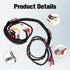 103850301 2 4 Golf Cart Wiring Harness Compatible with Club Car Precedent Gray Controller Include Mcor & Adapter