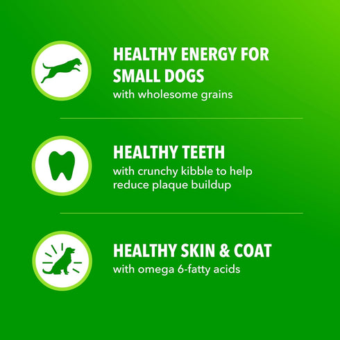 15 lb. IAMS Proactive Health Dry Dog Food for Small Breeds, Adult Dog Food Dry Recipe, Bag