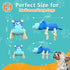 Squeaky Plush Stuffed Animal Dog Toys for Large, Medium, Small Dogs to Keep Them Busy (Blue, Large)