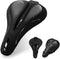 YOUNGDO Bike Seat Cushion with Waterproof Gel Cover, 11.2" x 7.4", Shock Absorbing Cushion for Narrow Bike Seat