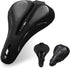 YOUNGDO Bike Seat Cushion with Waterproof Gel Cover, 11.2" x 7.4", Shock Absorbing Cushion for Narrow Bike Seat