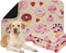 IEUUMLER Washable Pee Pads for Dogs, 2 Pack Cake Pattern Reusable Waterproof