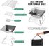 Odoland Folding Campfire Grill - 304 Stainless Steel Grate Barbeque Grill for Picnics and Outdoor Cooking