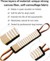 Clysoru Dog Tug Toy Tough Jute Bite Pillow Lasting Training Equipment Puppy to Large Dogs Interactive for Large