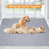 Washable,34x52 Pee Pads for Dogs Reusable Puppy Pads, Absorbent Whelping Pads with Bone Print, Non-Slip Waterproof Pet