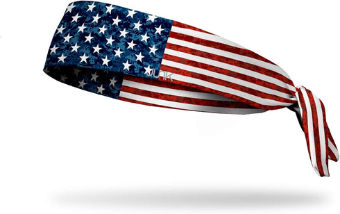 JUNK Brands Pro Sport Honor Americana Collection Flex Tie Headband - Red/White/Blue