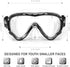 Freela Kids Snorkel Mask for Ages 6-14, No Leak Anti Fog Goggles with Nose Cover for Swimming