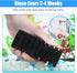 2 40Gal AQUANEAT Aquarium Air Powered Sponge Filter with Ceramic Media Balls, for Betta Fry Shrimp Fish Tank