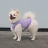 Classic Striped Teacup Pet Dog T-Shirts: 100% Cotton Tank Vest for Small Dogs, Sleeveless Puppy Clothes, Purple, Small