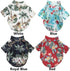 1 Pcs Hawaiian Pet Dog Polo T-Shirt, Coconut Tree Print Summer Shirt for Pets (4XL, Royal Blue)