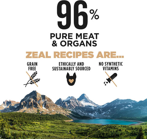 ZEAL Air-Dried Canada Dog Food, All Natural Dry Dog Food, High Protein Organic Dog Food for All Life Stages, Salmon &