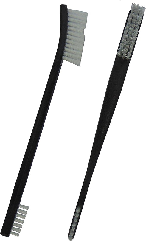 (10 7" pc) Type-III Black Double Sided Nylon Weapon Cleaning Brush