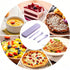 ZQtyf Set 5 Sets Set, (5 Travel Utensils - Reusable Wheat Straw Plastic Cutlery with Case, Portable Forks Spoons