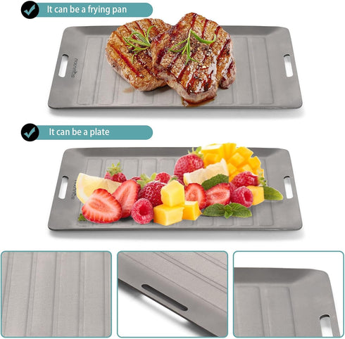 Set, Set Backpacking HERCHR Camping Cookware Camping Grill Pan or BBQ Tongs Portable Outdoor Cookware Lightweight Grill