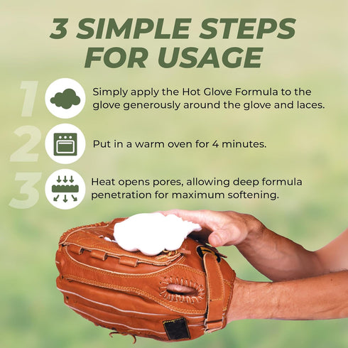 Hot Glove Break-in Kit, Glove Care Management System for Baseball and Softball Gloves