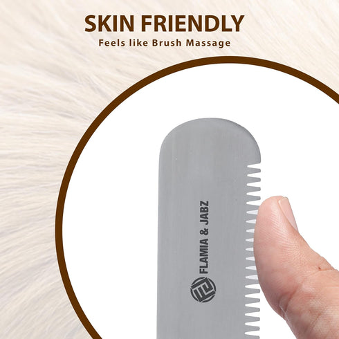 Trimmer Professional Dog Grooming Hand Stripping Knife, Stripper Tool, Red Meranti Wooded Handle non slip grip