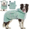 DENTRUN Dog Robes for After Bath - Super Absorbent & Fast Drying