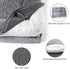 XL Dog Bed - Orthopedic Washable with Removable Cover - Grey Waterproof Extra Large Dog Bed