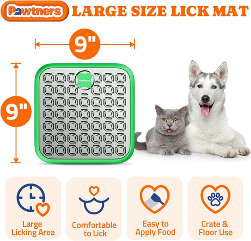 Stainless Steel Large Lick Mat: Dog Lick Mats for Large Dogs, Cat Licking Pads for Crate Boredom & Anxiety Reduce, Slow