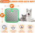 Stainless Steel Large Lick Mat: Dog Lick Mats for Large Dogs, Cat Licking Pads for Crate Boredom & Anxiety Reduce, Slow