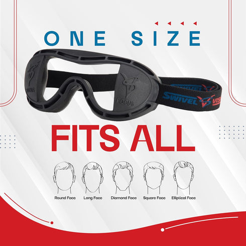Professional Vision Training Goggles | Lightweight Sports Goggles for Baseball, Basketball, Hockey, Football, Lacrosse,
